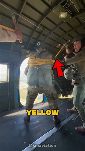 Static-Line Jumps Are No Joke 🤯 (🎥: kmaviation - via IG) #shorts