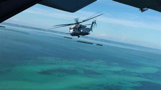 U.S. Marines Conduct Helicopter Insertion on Andros Island