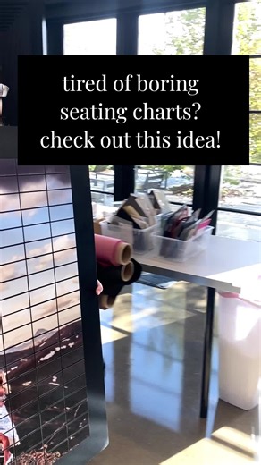 No more boring seating charts! Imagine a beautiful seating display that becomes a work of art after your wedding. For all the couples looking to add a touch of uniqueness to their big day, here's a great tip: consider using this amazing seating display idea that can accommodate up to 600 guests! Personalize it with your favorite photos, monogram, or logo to make it even more special. Your guests will be impressed and it will surely spark conversations! And the best part? You get to cherish it in