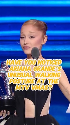 Have you noticed Ariana Grande's unusual walking posture at the MTV VMAs? The reason behind it is truly heartbreaking.#celebrity #arianagrande #vmas #fyp #usa | Celeb Diary232 | Facebook