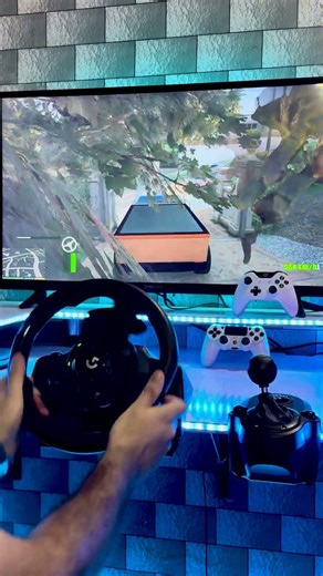 GTA 5 ; MY LOVE CYBER TRUCK / WITH LOGITECH G923