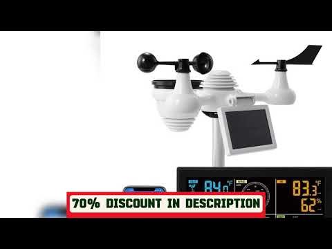 A must-have product! SucceBuy 7-in-1 Wi-Fi Weather Station 7.5 in Color Display + Solar Wireless O
