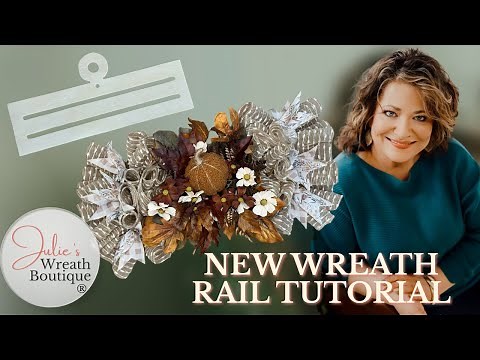 Double Ruffle Rail Wreath Tutorial | Easy Fall & Holiday Decor | Easy & Affordable Fall Decor Ideas!