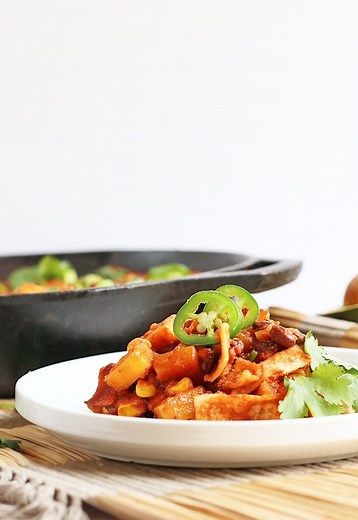 Vegan Skillet Enchiladas