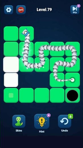 One Line Snake Level 79 Answer #oneline #shorts #singleline #snakegame