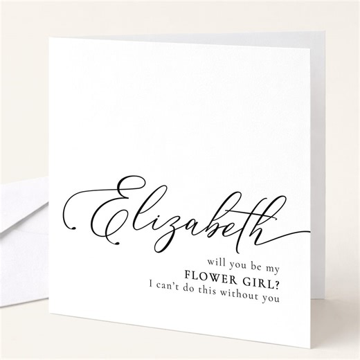 Flower Girl Proposal Card, Will You Be My Flower Girl Card, Personalised Wedding Card, Cute Wedding Proposal