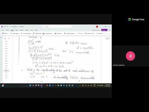 Semmozhi IAS Academy - Maths - CSIR UGC NET PYQ DISCUSSION IN TAMIL