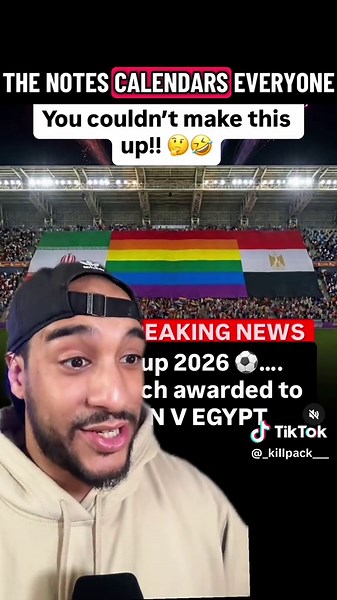 Seattle’s official “Pride Match” at the 2026 World Cup will be… Egypt vs Iran. Two countries where being gay is illegal, playing in a Pride-branded game in one of the most LGBTQ-friendly cities in America. Is this iconic or insane?