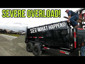 Crazy Test with 3 Dump Trailers WAY Overloaded! See which ones failed!