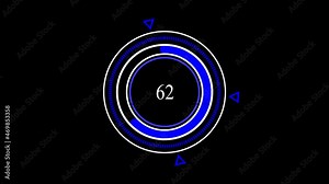 Radial or circular Progress Bars. Green colored template. Procent indicator. Modern motion graphics. Flat style. Bright and simple UI diagram elements. Isolated on black for Screen Mode.