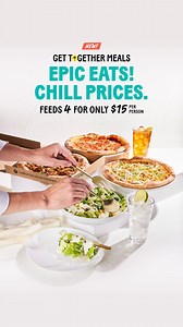 Pizza, pasta, and salad. We make meal planning simple and delicious. Try our Get Together Meals tonight! | California Pizza Kitchen