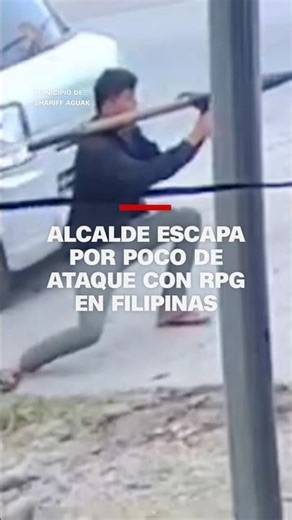 Alcalde escapa por poco de ataque con RPG en Filipinas