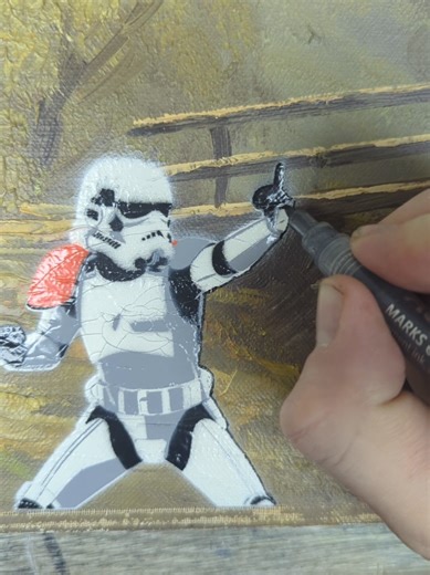 The Empire's Fckfinger: A Unique Star Wars Art Piece