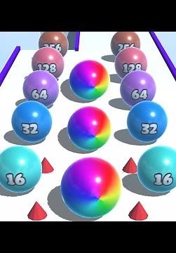 Ball Merge 2048 🟡🟢🔵 BIG UPDATE All Levels Gameplay Walkthrough Android, iOS MAX LEVELS!!!