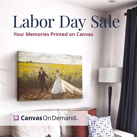Shop Now & Save Up To 95% On Custom Canvas Prints During Our Labor Day Sale. | Canvas On Demand | Facebook