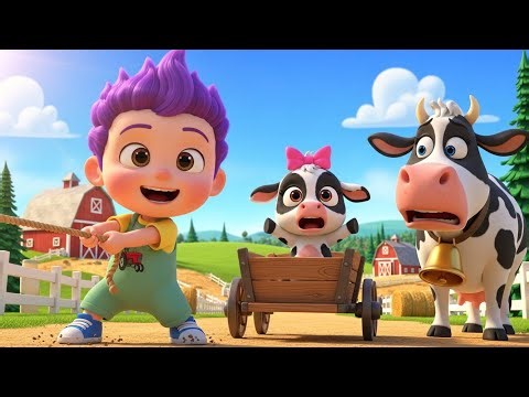 Lola the Cow Song 🐄🎵 | Fun Farm Animal Song for Kids | Nursery Rhymes & Baby Songs