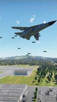 Epic Moment a Fighter Jet Launches a Deadly Bomb!