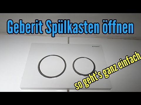 Open Geberit cistern - Geberit push plate cistern WC open and reassemble this is how it works
