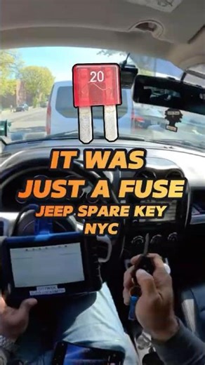 It was just a fuse⚡️Spare keys made for this Jeep in NYC 🗽#citywideautolocksmith #nyc #fyp #carkeys