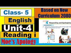 Grade 5 English Chapter 4 // Moe's Apology