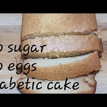 Only 3 Ingredients Diabetic Cake | Sugar Free Cake | Sugar Free Eggless Cake