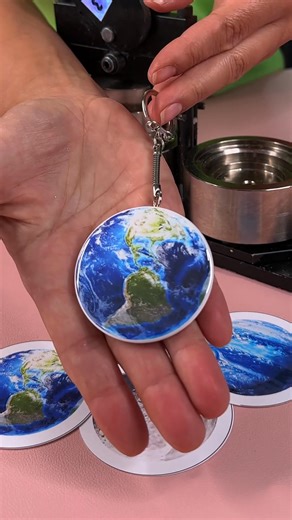 394K views · 1.3K reactions | Custom keychain made with MPRO 2.25" Manual Press What would you make if you had one? | MPRO | Facebook