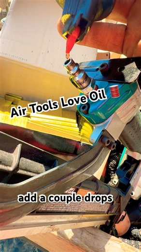 How To Extend The Life of Your Air Tools 🛢️#oil #airtools #fencebuilding