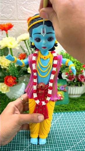 Holi Special🌈💃Colourful Lord Krishna Making With Clay🎉🎊Radha Krishna Clay Model🙏#radhakrishna