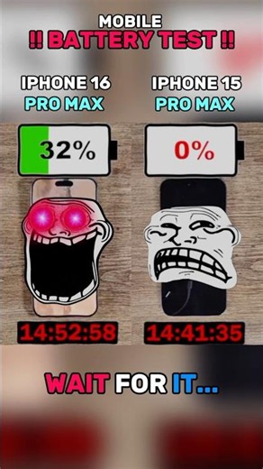 ⚡☠️😱 IPHONE 16 PRO MAX VS IPHONE 15 PRO MAX BATTERY TEST!!