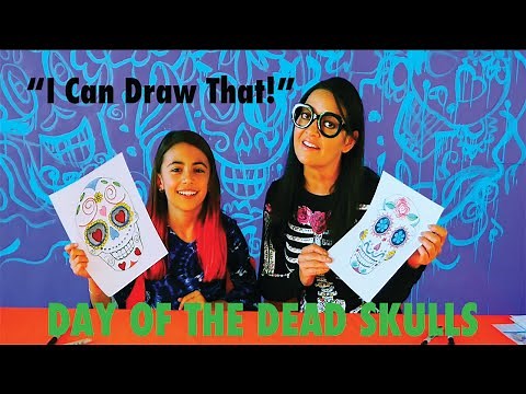 How To Draw Day of the Dead skulls! (Dia De Los Muertos) / "I Can Draw That!"
