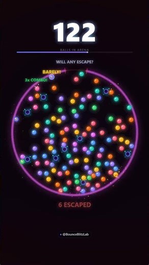 Balls Multiply EVERY Bounce – Will ANY Escape the Rotating Arena?