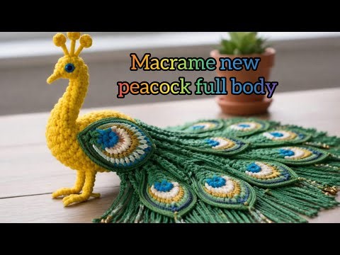 Macrame small peacock full body is live!#shorts#short#yt#macrame#Live