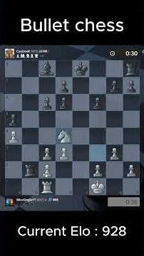 Day30 + 19 of playing bullet in chess until i get to 1000 elo #bullet #bulletchess #chess #chessgame