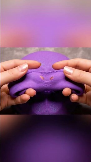 ASMR: Stretching Purple Cloud Slime 💜 #Slime #ASMR #AI