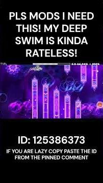 pls rubrub i need this!!!! my deep swim is kinda rateless #geometrydash #gdlevels #gd