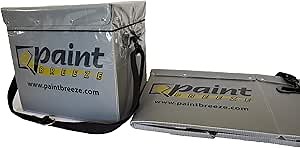 Painting Bucket-A Vertical Paint Roller Tray-Collapsible-13"Inch Attaches to Any Ladder-Multipurpose-with Adjustable Handle Holds Over a Gallon of Paint-Spill Resistant,Easy to Clean,Liners Included.