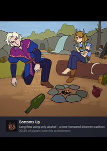 LONG REST ACHIEVEMENT Song: Weather - Freddie Dredd. Original meme video: Spokoynich & sasavot. Game: Baldur's Gate 3 #astarion #karlach #tav #bg3 #dnd 2D fan animation - Bottoms Up! Achievement