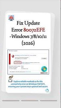 Fix Windows Update Error 80072EFE (Easy Step-by-Step Guide)#windowsupdate #errorfix