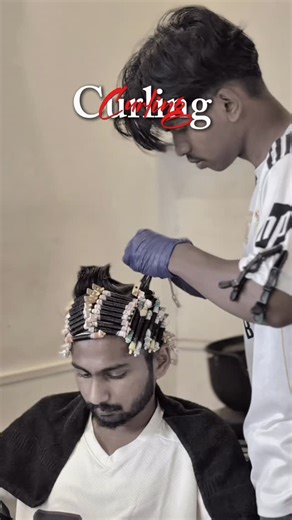 HAIR❌LOUNGE💇 on Instagram: "~Curling 💈✂️ #haircurling"