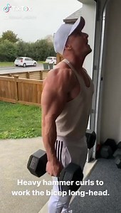 Both these bicep exercises heavily active the bicep long-head (outer bicep head) so they are great for building the “peak” of the bicep! - Add my TikTok for daily tips like this: 👉🏼 https://vm.tiktok.com/J82tNmK/ | Josef Rakich Fitness