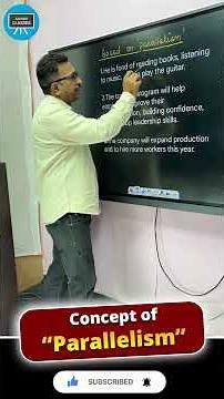 Concept of “Parallelism” #english #englishgrammar #englishspeaking