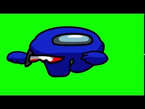 Among Us - BLUE and WIDE PUTIN (green screen)