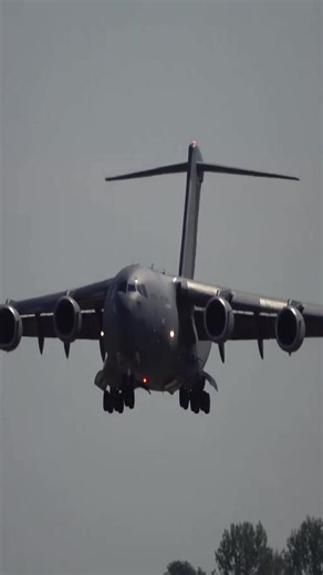 80K views · 2K reactions | Boeing C-17 A Globemaster III from the Royal Air Force arrival | Aero Admirers | Facebook