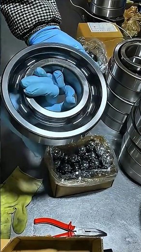 Satisfying Hand Assembly of a Giant Bearing – Watch Every Precise Step 🔧🛠️