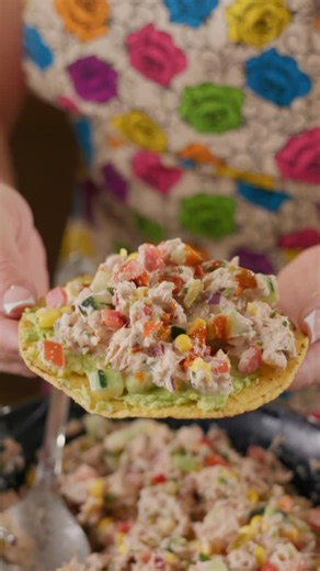 Claudia on Instagram: "This MEXICAN TUNA SALAD is simple, fresh, and full of flavor—one of those comforting recipes you make on repeat. Made with pantry staples and a little love, it’s perfect for tostadas, crackers, or straight from the bowl. Ingredients 20 oz tuna in water Pickled jalapeno juice A drizzle of avocado or olive oil Juice of 1 lime 3 tbsp sour cream or Greek yogurt 3-4 tbsp mayo Salt and Lemon pepper 15 oz Yellow corn 1 small red bell pepper 1 cucumber or 4 celery sticks 2 Roma to