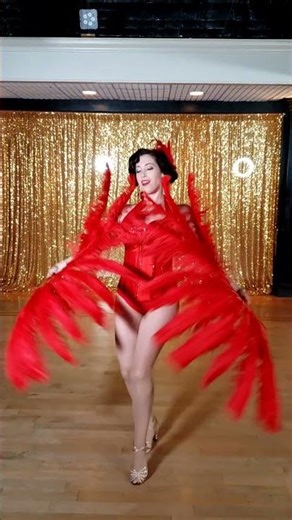 showgirl fan dance reel
