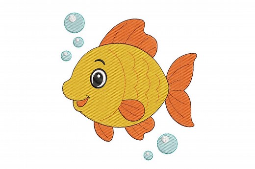 Goldfish Embroidery Design, Goldfish Machine Embroidery Design, Goldfish Embroidery Design for Men, Women, Girls - Etsy