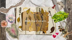 Botanical Desktop Wallpaper || Vintage Brown Aesthetic || Herbarium Floral Background || Digital Download - Etsy