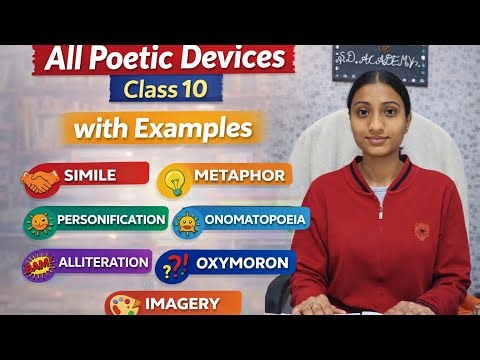 All Poetic Devices with examples | IMP FOR BOARDS | Class 10th | Boards 2025-26 |