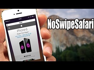 NoSwipeSafari - Cydia Tweak